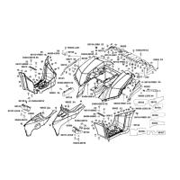 Kåpor bak - Fotstöd